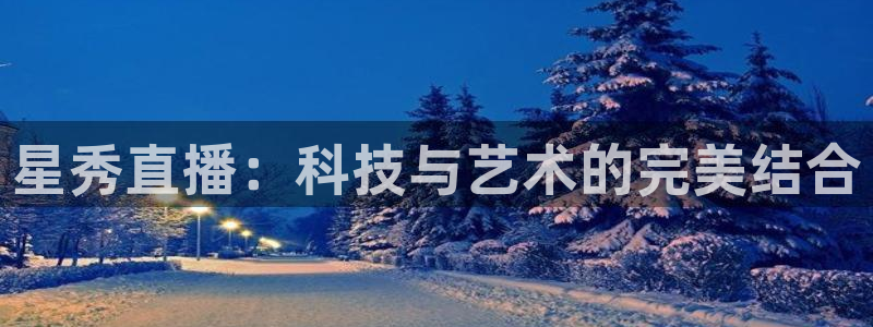 88看球直播网：星秀直播：科技与艺术的完美结合