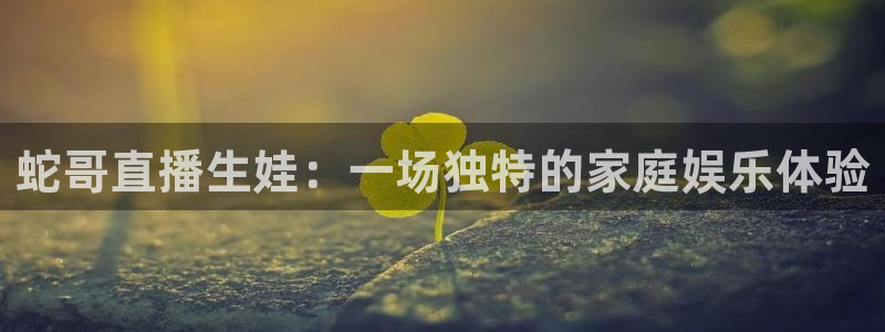 nba直播免费观看直播在线88看球：蛇哥直播生娃：一场独特的家庭娱乐体验